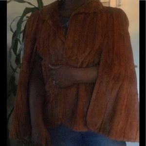 Vintage full mink cape